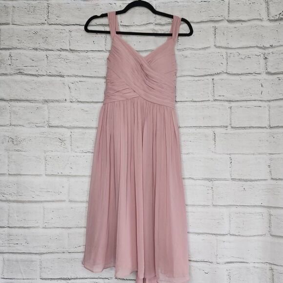 Azazie Mikaela Sleeveless Bridesmaid Dress Dusty Rose Size A2 - Picture 1 of 12
